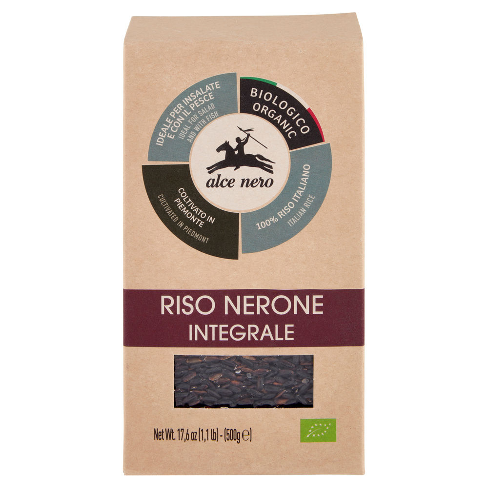 RISO NERONE INTEGRALE BIO ALCE NERO SACCHETTO G 500 - 7