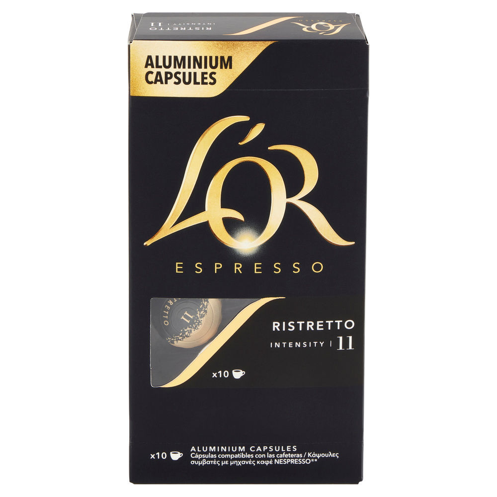 CAFFE' RISTRETTO  INT 11 JDE L'OR SCATOLA 10 CAPSULE X G 5,2 - 2