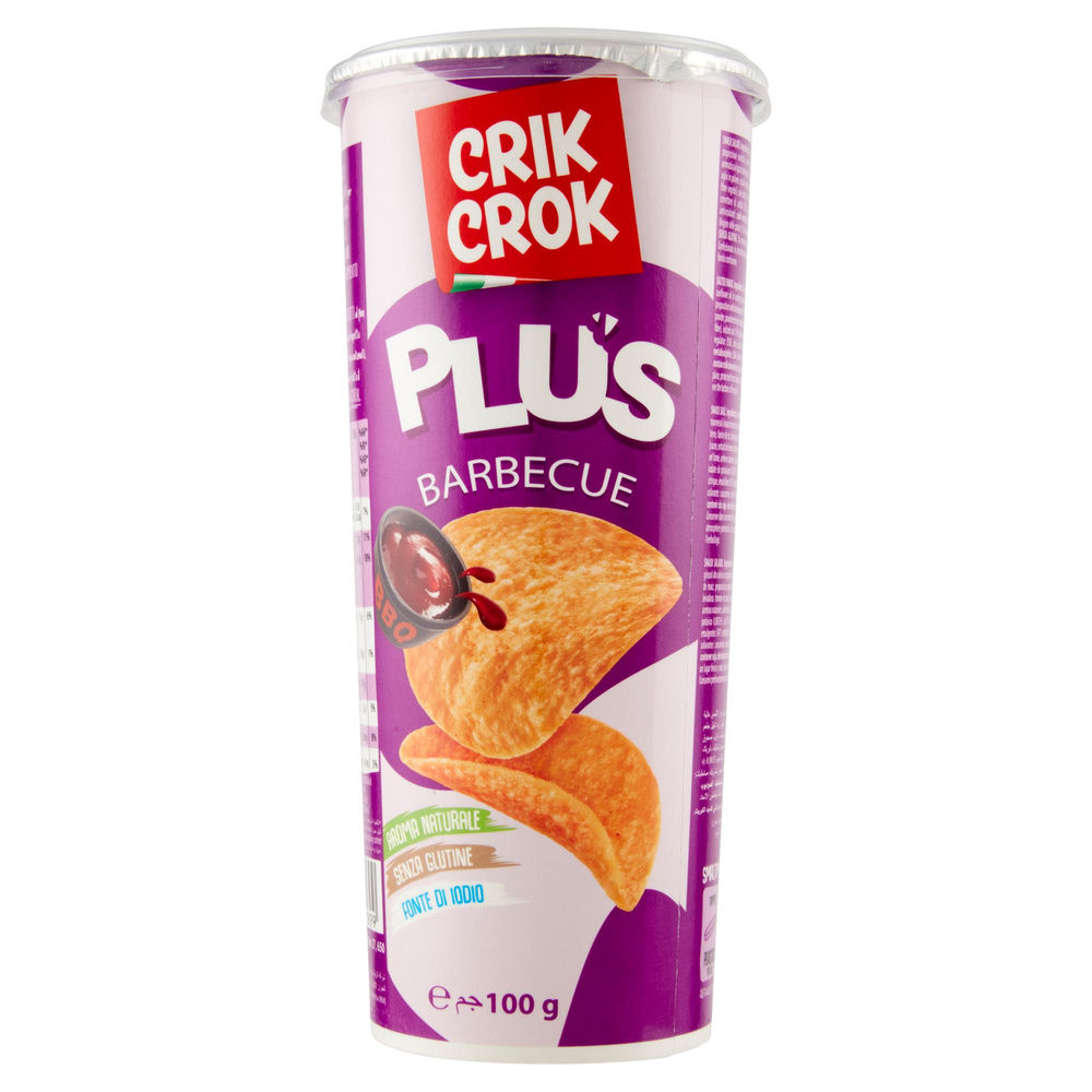 PATATINE BARBECUE CRIK CROK PLUS 100G - 1