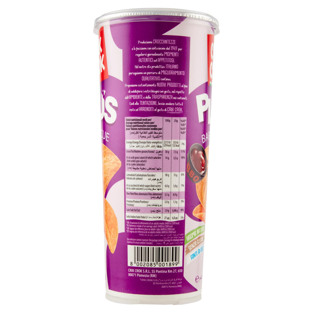 PATATINE BARBECUE CRIK CROK PLUS 100G - 5