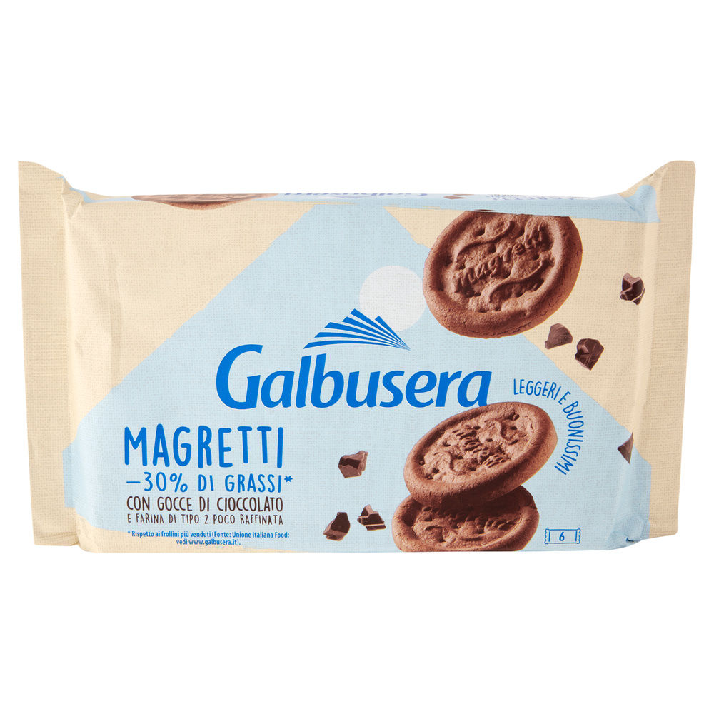 BISCOTTI FROLLINO MAGRETTI C/GOCCE CIOCC. GALBUSERA INCARTO G 260 - 3