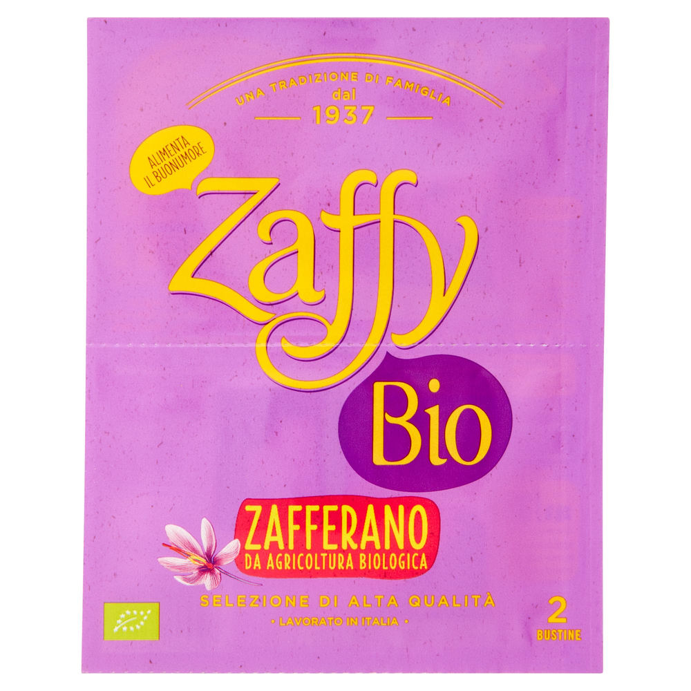 Zafferano biologico zaffy aromatica  busta 2x0,13 g