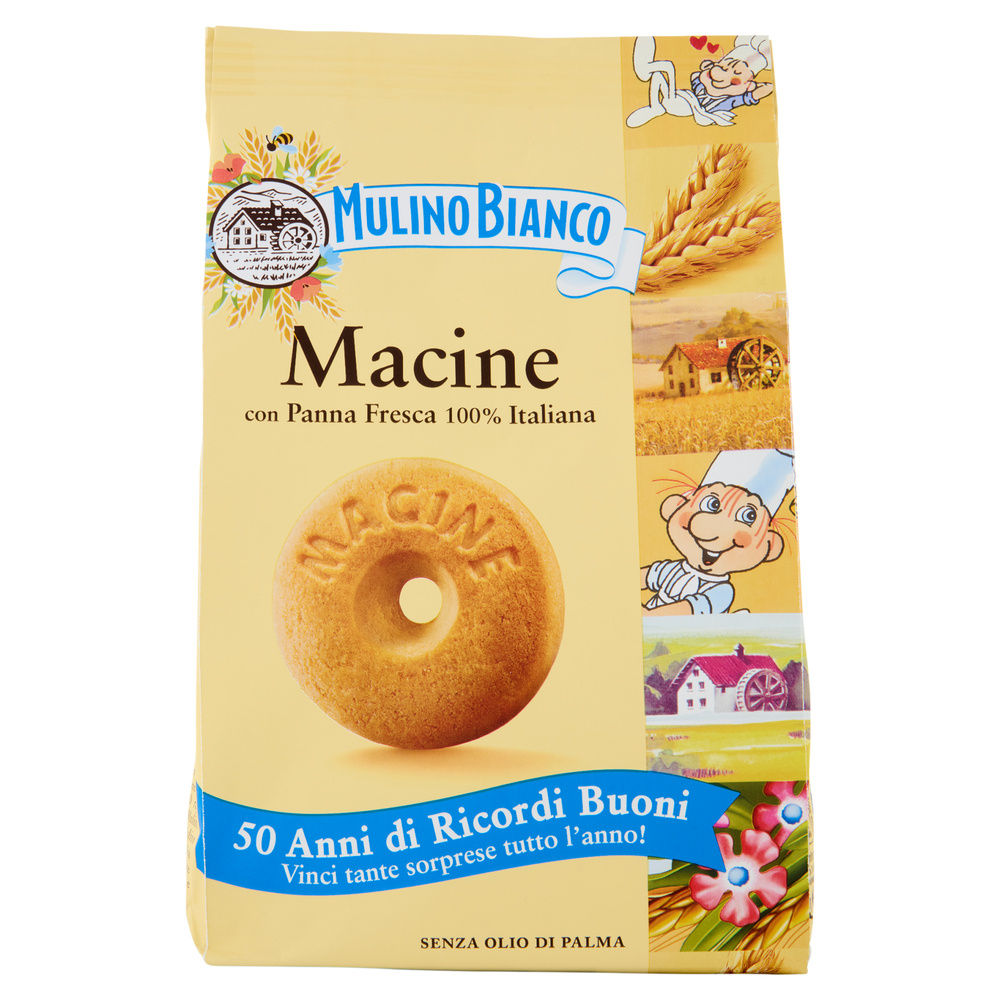 BISCOTTI MACINE MULINO BIANCO SACCHETTO GR.350 - 0