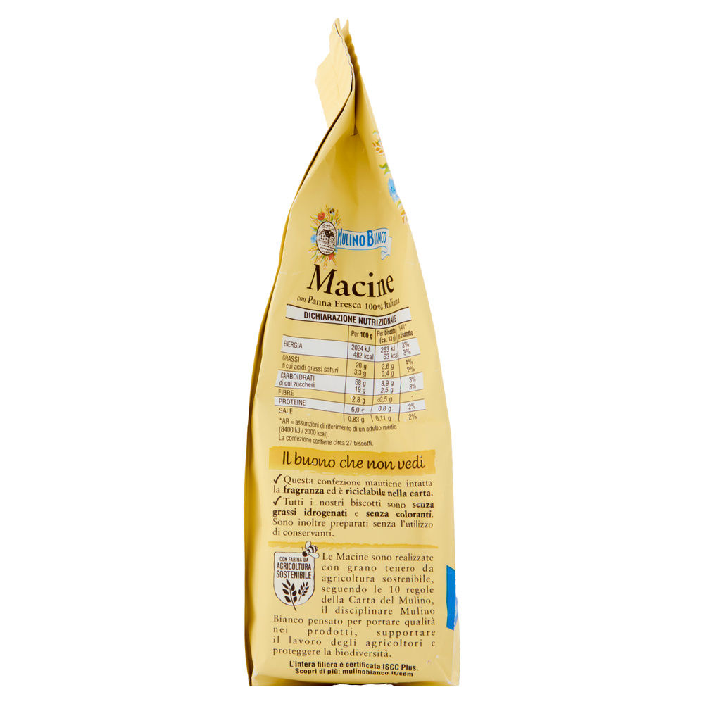 BISCOTTI MACINE MULINO BIANCO SACCHETTO GR.350 - 12