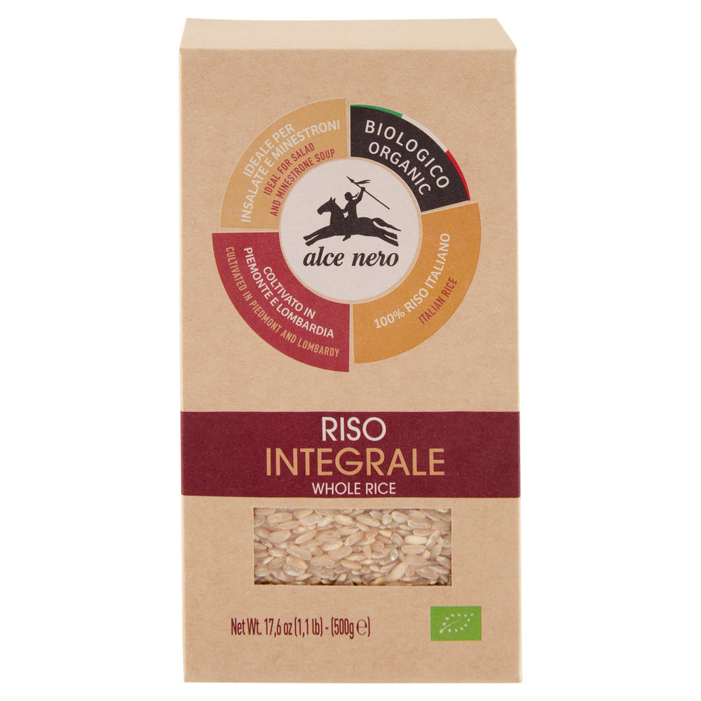 RISO INTEGRALE BIO ALCE NERO SCATOLA G 500 - 2