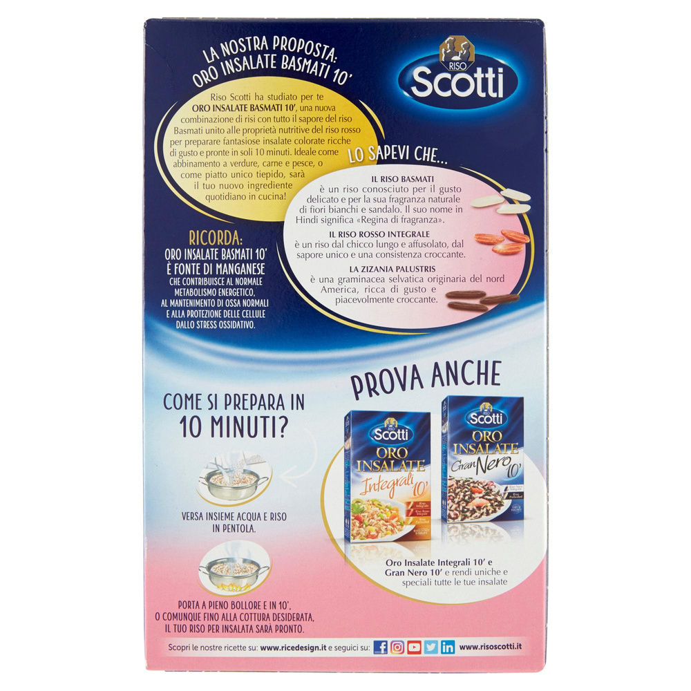 RISO ORO FANTASIA DI INSALATE BASMATI CON RISO ROSSO SCOTTI G 800 - 1