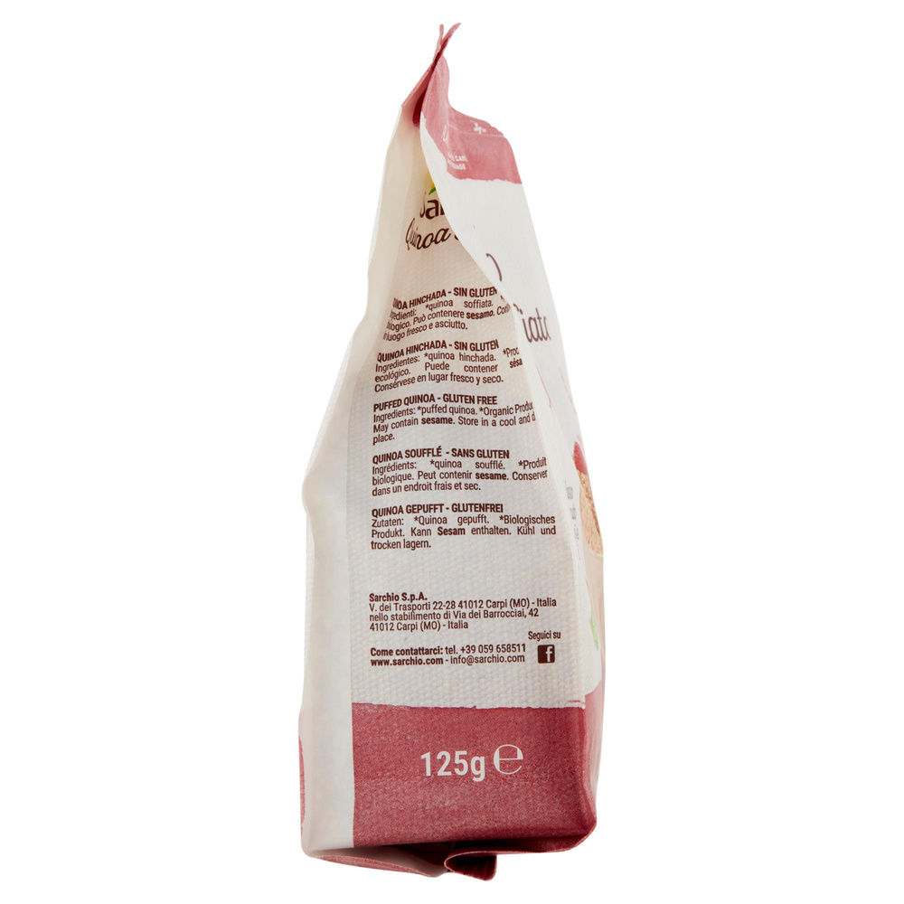 QUINOA SOFFIATA BIO SENZA GLUTINE SARCHIO G 125 - 4