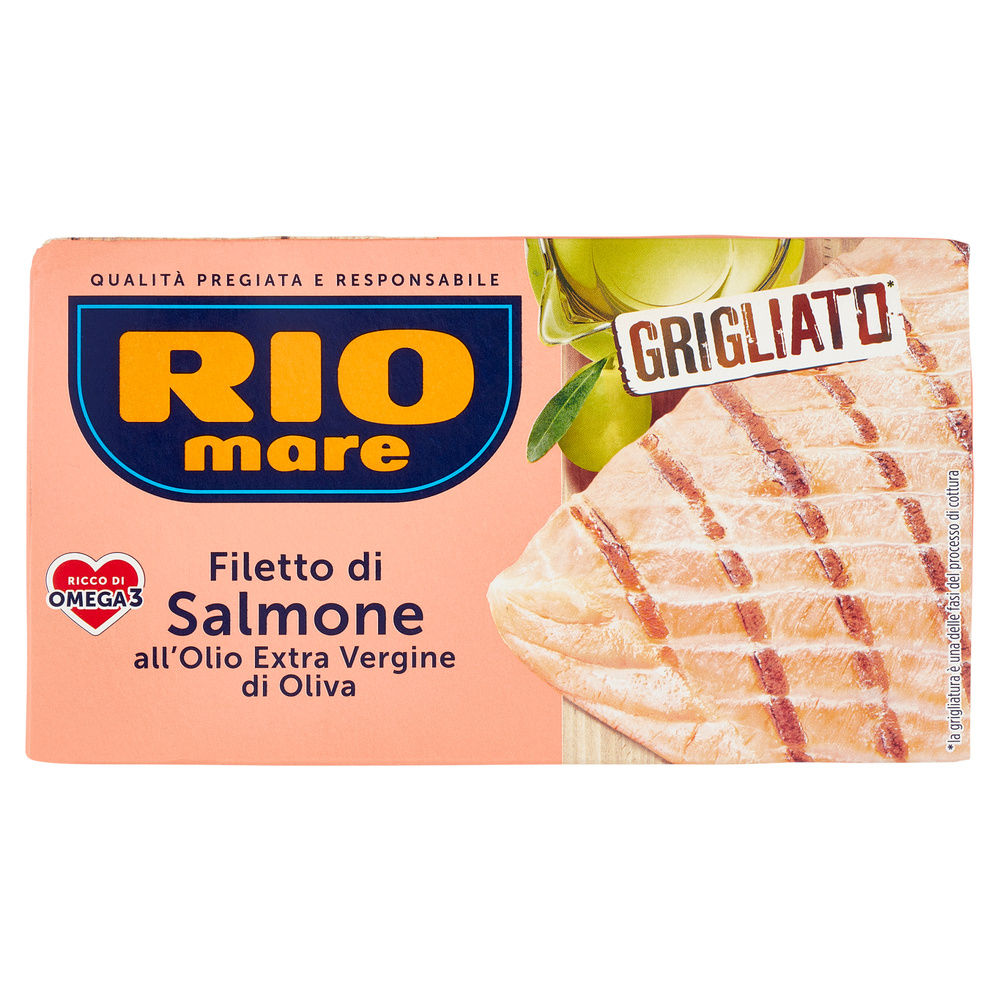 Rio mare filetto di salmone grigliato olio extravergine di oliva g 125