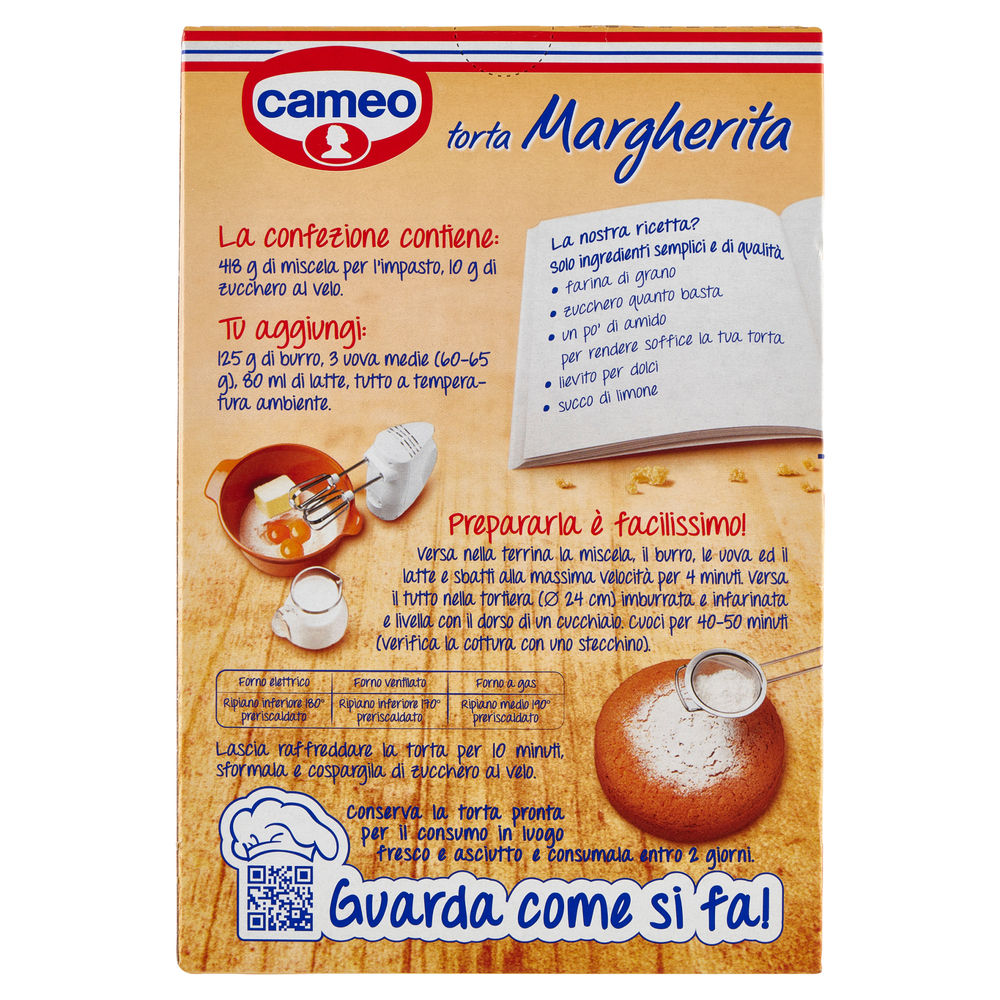 PREPARATO PER TORTA MARGHERITA CAMEO SCATOLA G 428 - 1