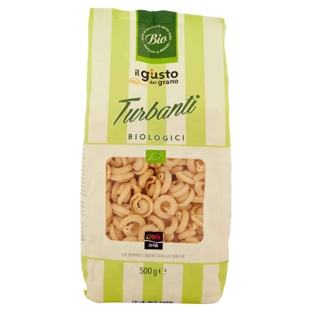PASTA DI SEMOLA DI GRANO DURO BIOLOGICO TURBANTI LIBERA TERRA G 500 - 3