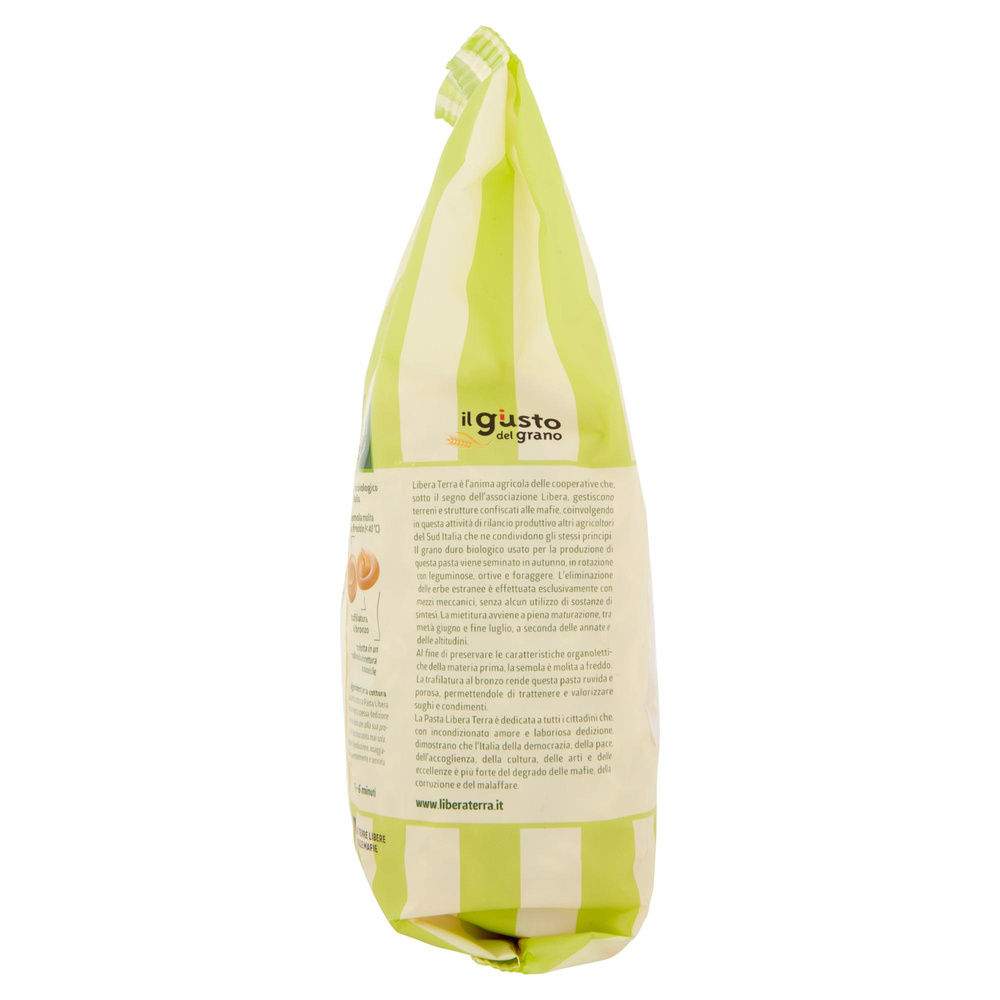 PASTA DI SEMOLA DI GRANO DURO BIOLOGICO TURBANTI LIBERA TERRA G 500 - 4