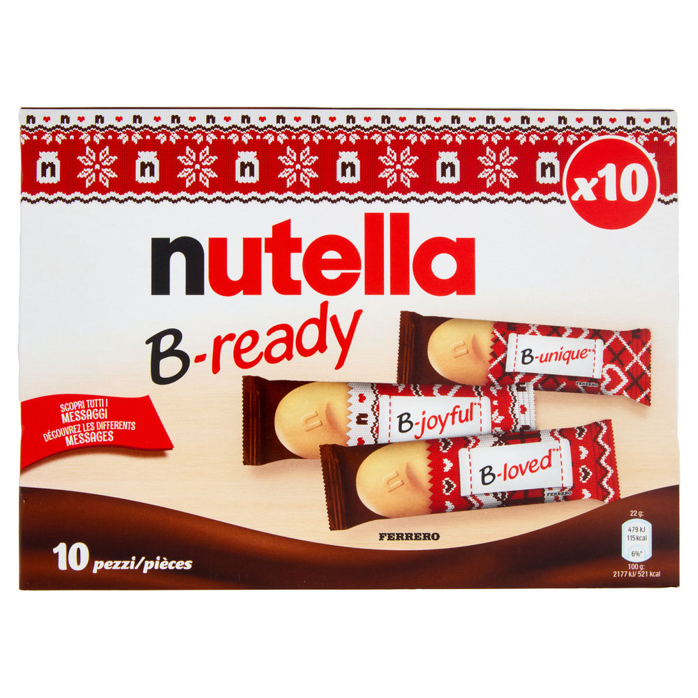 NUTELLA B-READY T10 FERRERO SACCHETTO G 220 - 10