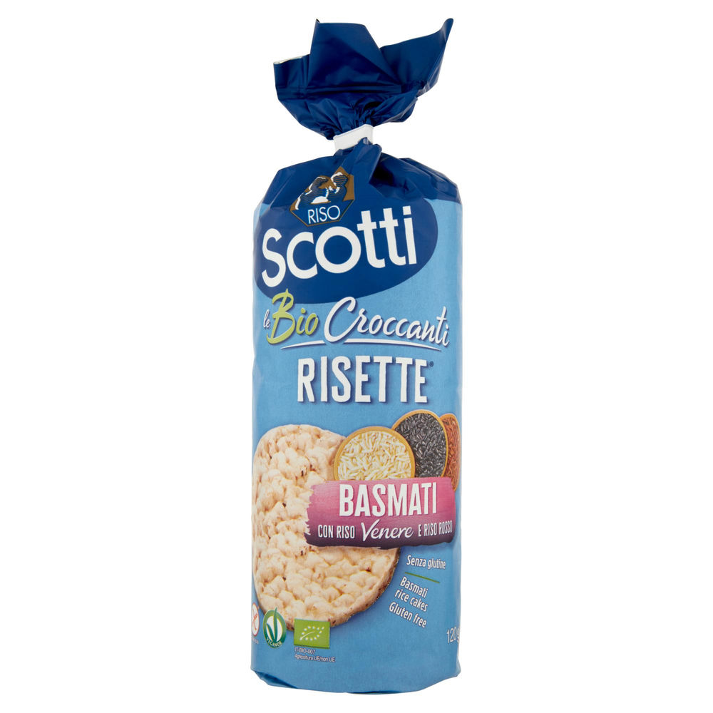 Risette basmati con riso rosso e riso nero riso scotti  tubo  g120