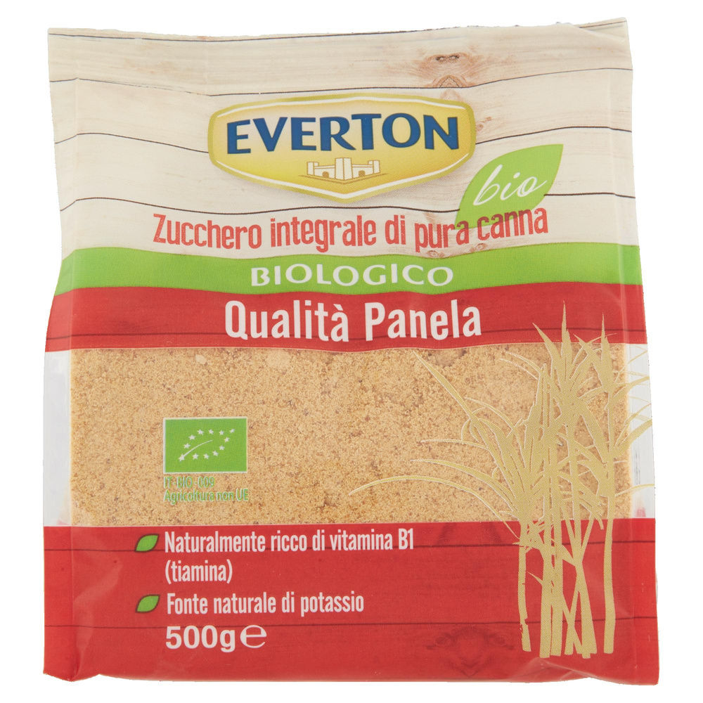 ZUCCHERO DI CANNA INTEGRALE PANELA DA AGRICOLTURA BIOLOGICA EVERTON G 500 - 2