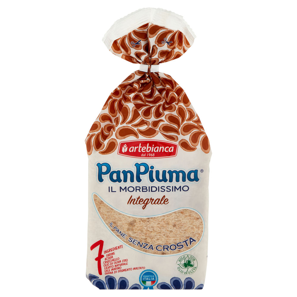 PAN PIUMA INTEGRALE CLASSICO ARTE BIANCA 400G - 0