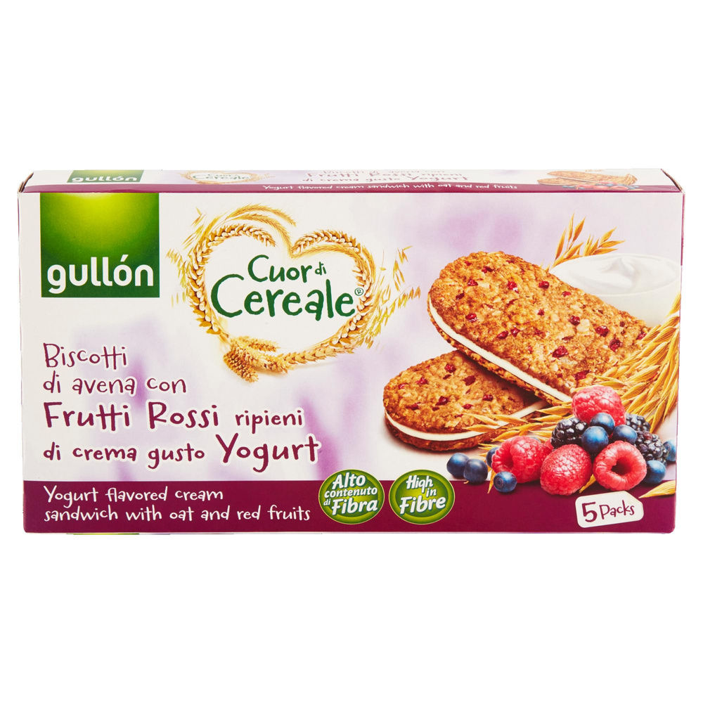 BISCOTTI CUOR DI CEREALE CREMA YOGURT GULLON SCATOLA G 220 - 2