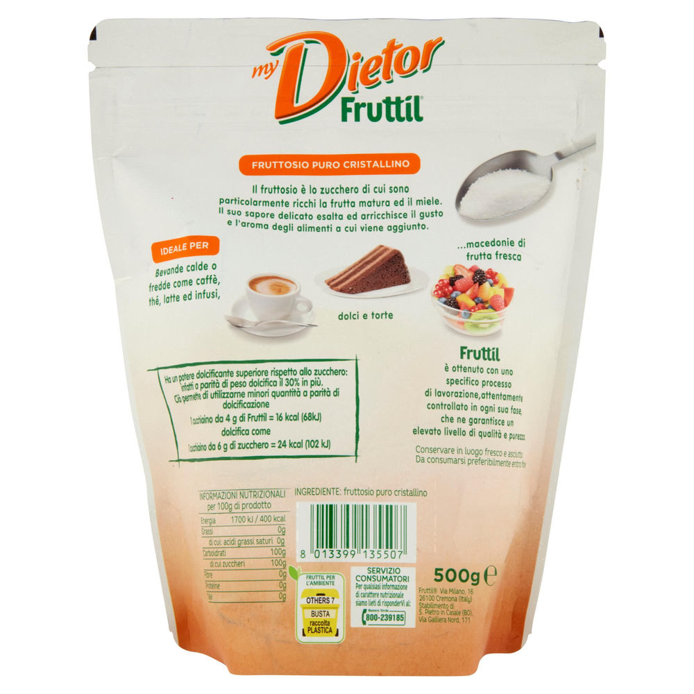 FRUTTOSIO FRUTTIL DIETETICO BUSTA  G 500 - 1