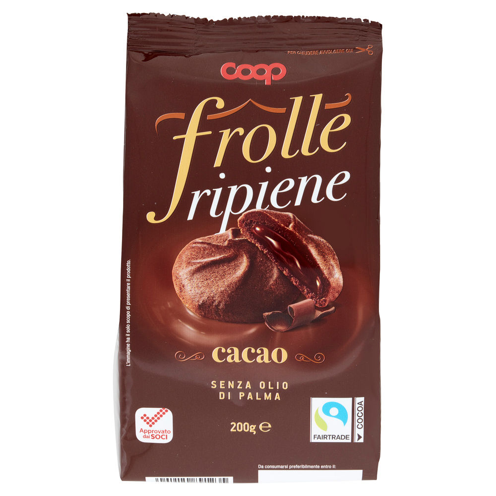 FROLLE RIPIENE CON CREMA AL CACAO COOP G 200 NO PALMA - 2