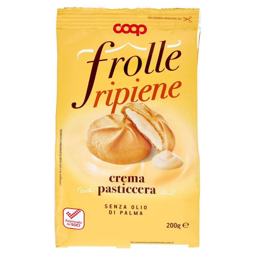 FROLLE RIPIENE CON CREMA PASTICCERA COOP G 200 NO PALMA - 2