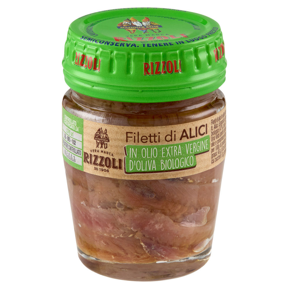 FILETTI ALICI DISTESE OLIO EXTRAVERGINE BIO RIZZOLI VV G 58 - 2