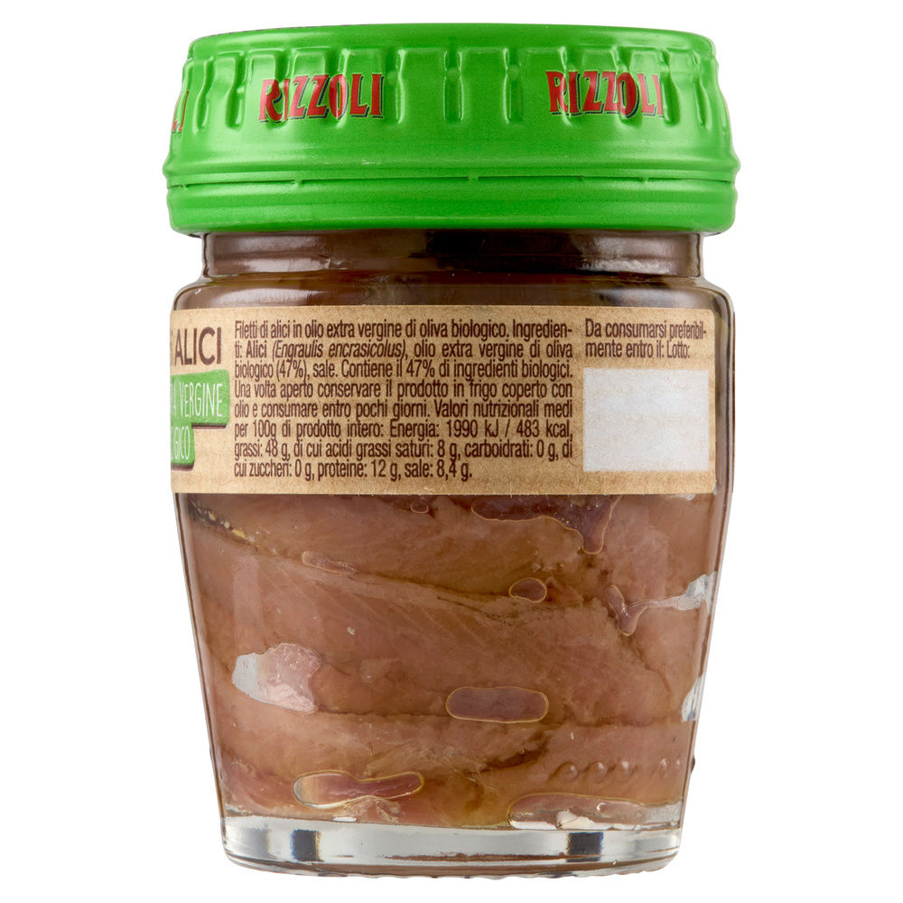 FILETTI ALICI DISTESE OLIO EXTRAVERGINE BIO RIZZOLI VV G 58 - 5