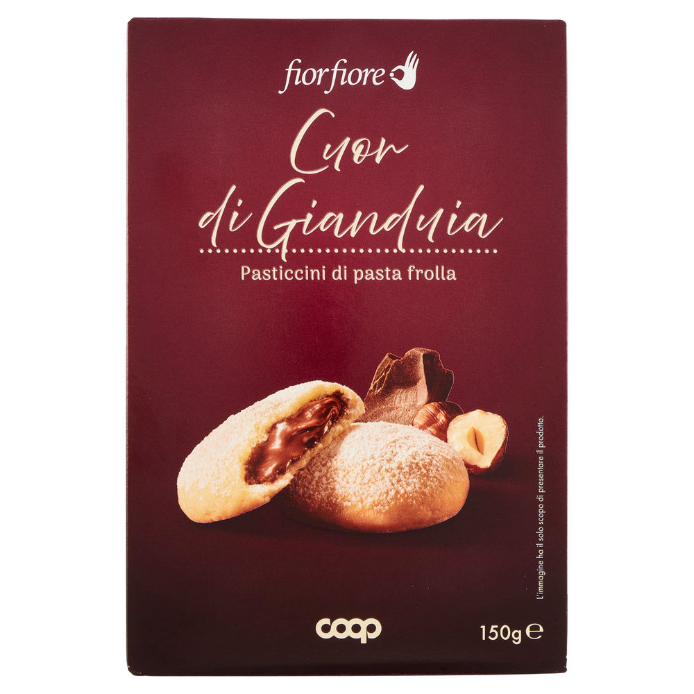 PASTICCINI DI PASTA FROLLA CUOR DI GIANDUIA FIOR FIORE COOP G 150 - 7