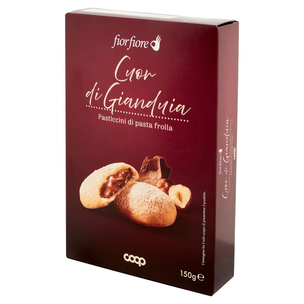 PASTICCINI DI PASTA FROLLA CUOR DI GIANDUIA FIOR FIORE COOP G 150 - 8