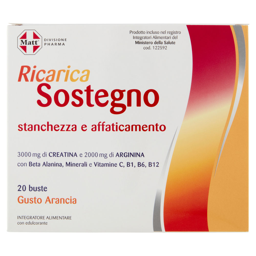 INTEGRATORE PIU' SOSTEGNO MATT&DIET PHARMA SCATOLA 20 BUSTEXG8 - 0