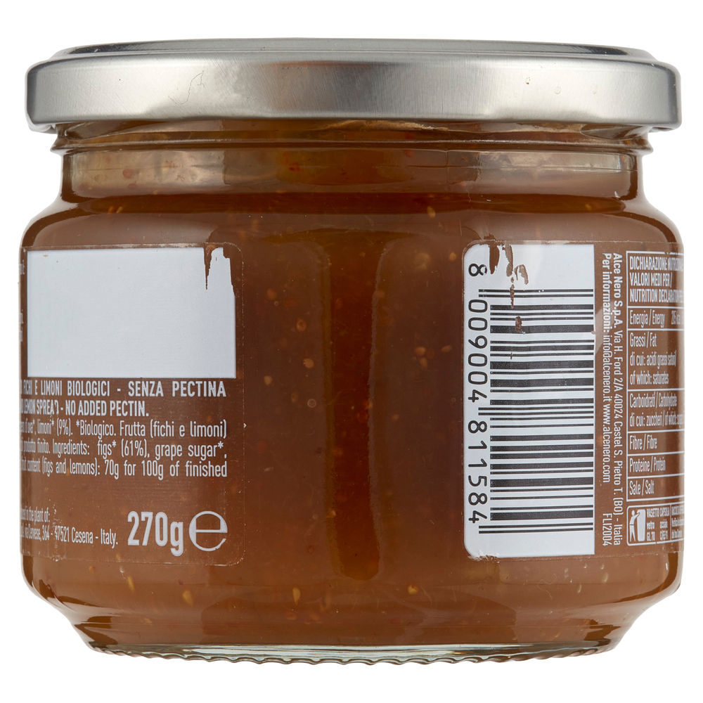 COMPOSTA BIO DI FICHI E LIMONI ALCE NERO BARATTOLO G 270 - 1