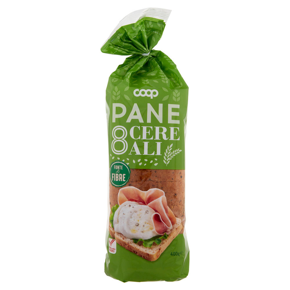 Pane 8 cereali coop sacchetto g 400