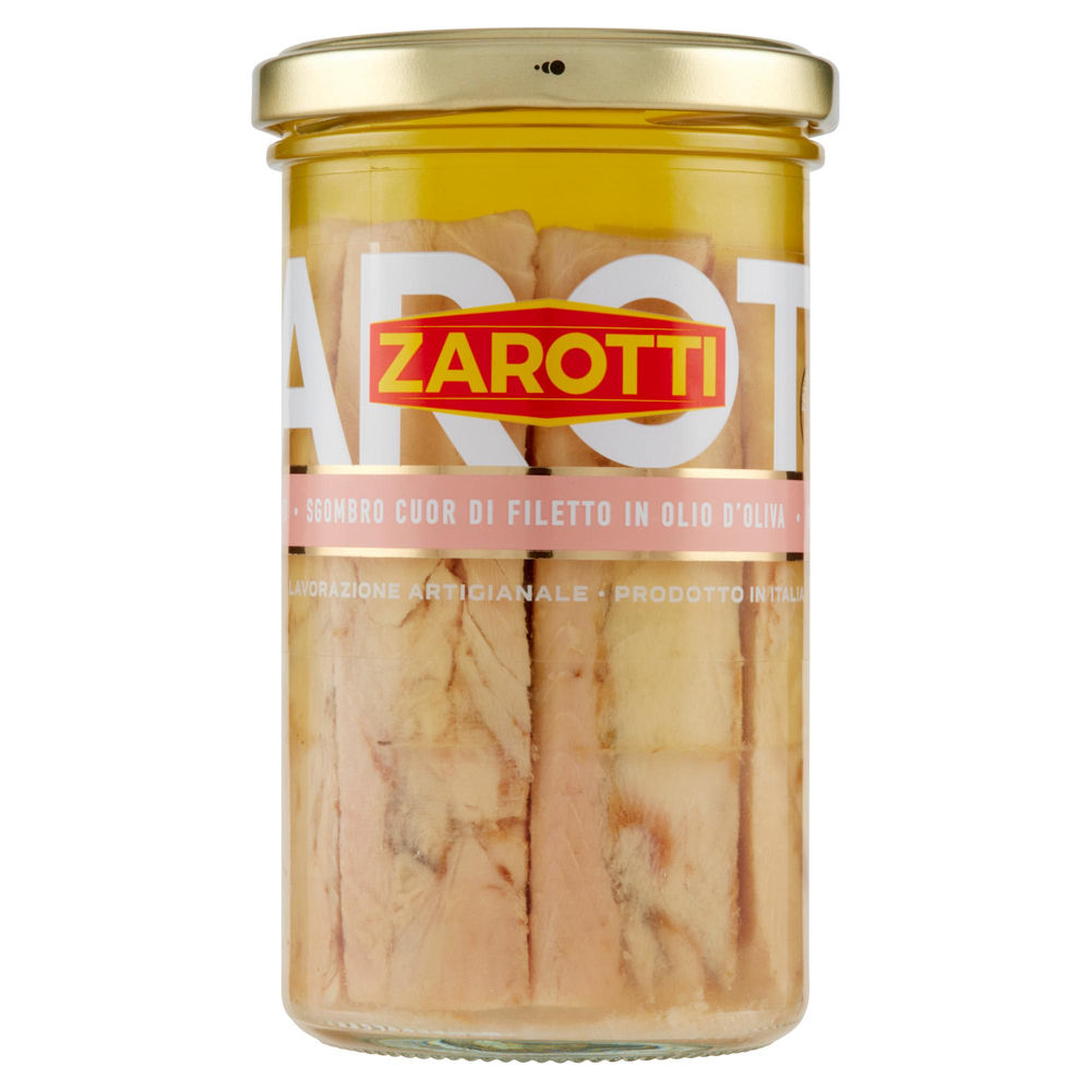 Sgombro cuor di filetto in olio zarotti g 250