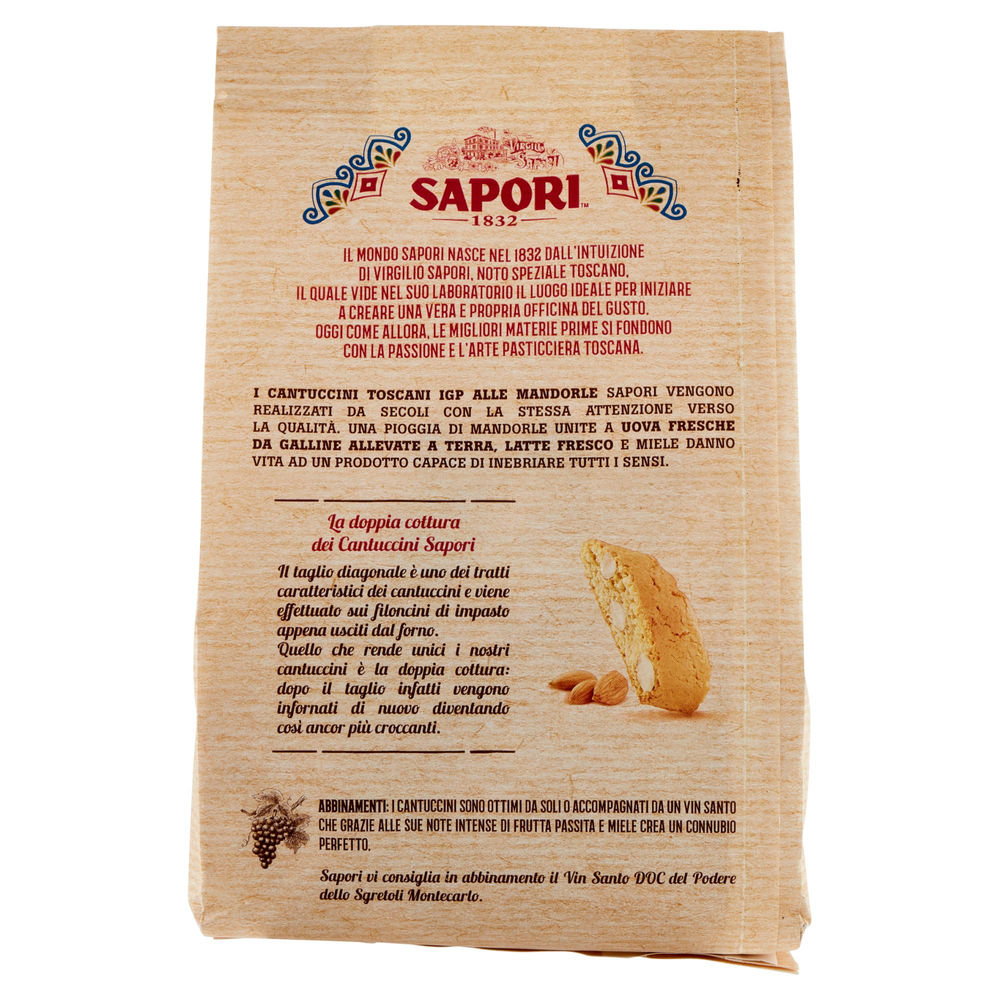 CANTUCCINI TOSCANI IGP ALLE MANDORLE SAPORI G 250 - 1