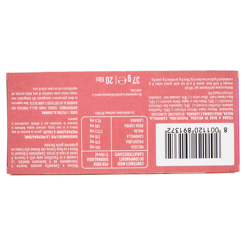 TISANA RILASSANTE MELISSA PASSIFLORA E CAMOMILLA BENESI' COOP SC 20FL G 37 - 10