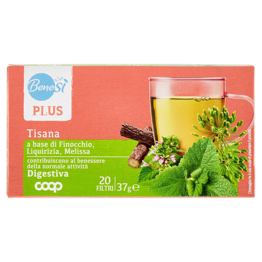 Tisana digestiva finocchio liquirizia e melissa benesi' coop sc 20fl g 37