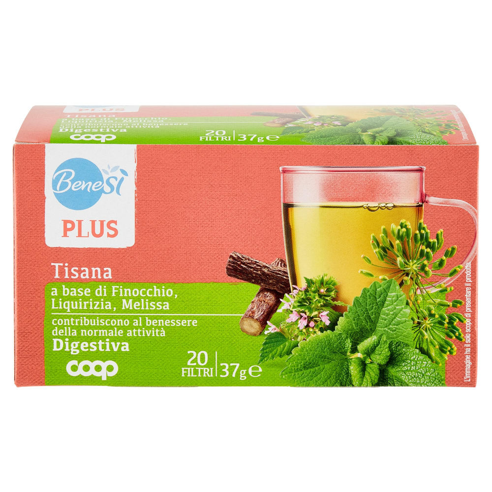 TISANA DIGESTIVA FINOCCHIO LIQUIRIZIA E MELISSA BENESI' COOP SC 20FL G 37 - 3