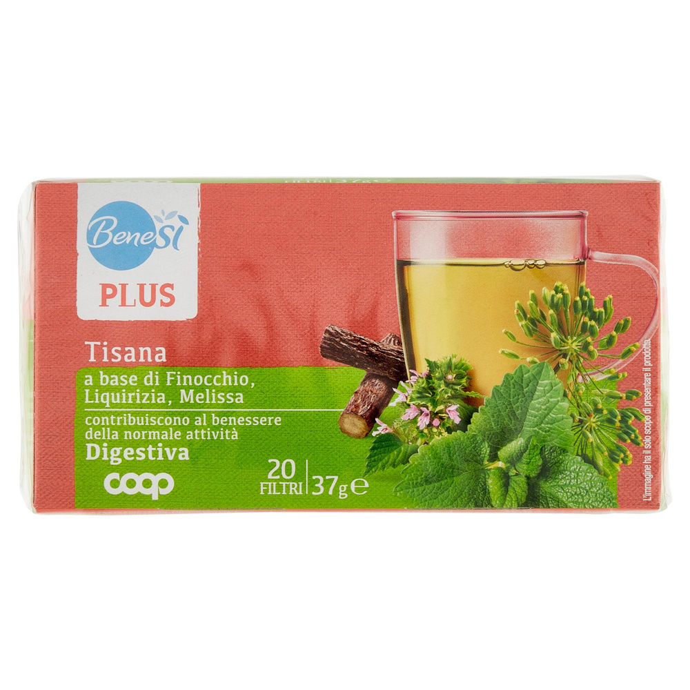 TISANA DIGESTIVA FINOCCHIO LIQUIRIZIA E MELISSA BENESI' COOP SC 20FL G 37 - 4