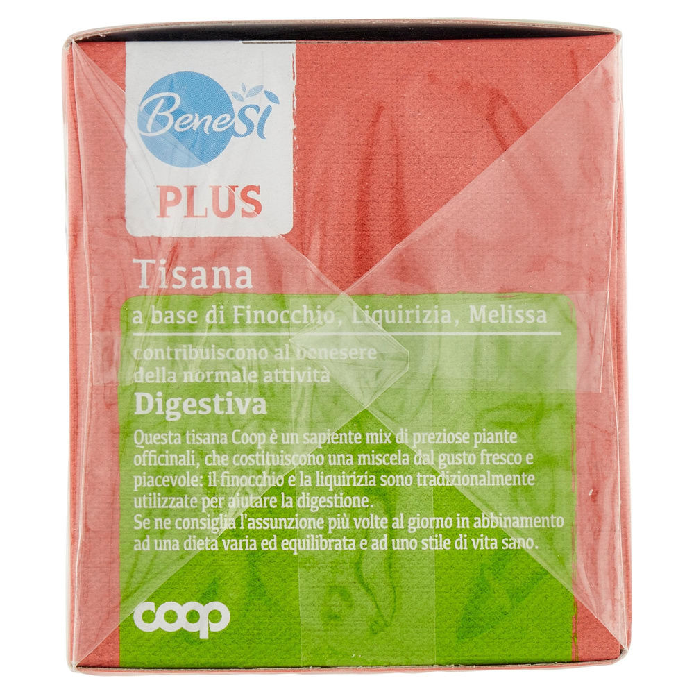 TISANA DIGESTIVA FINOCCHIO LIQUIRIZIA E MELISSA BENESI' COOP SC 20FL G 37 - 5