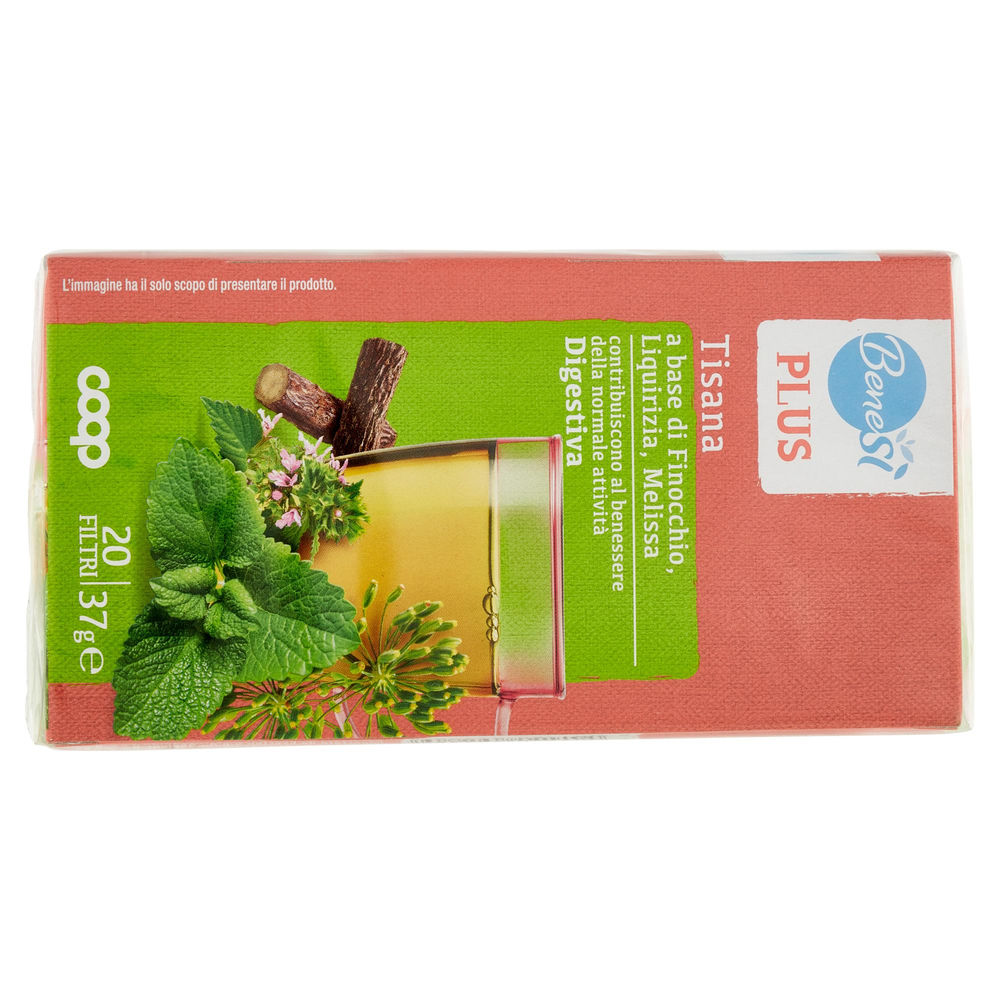 TISANA DIGESTIVA FINOCCHIO LIQUIRIZIA E MELISSA BENESI' COOP SC 20FL G 37 - 1