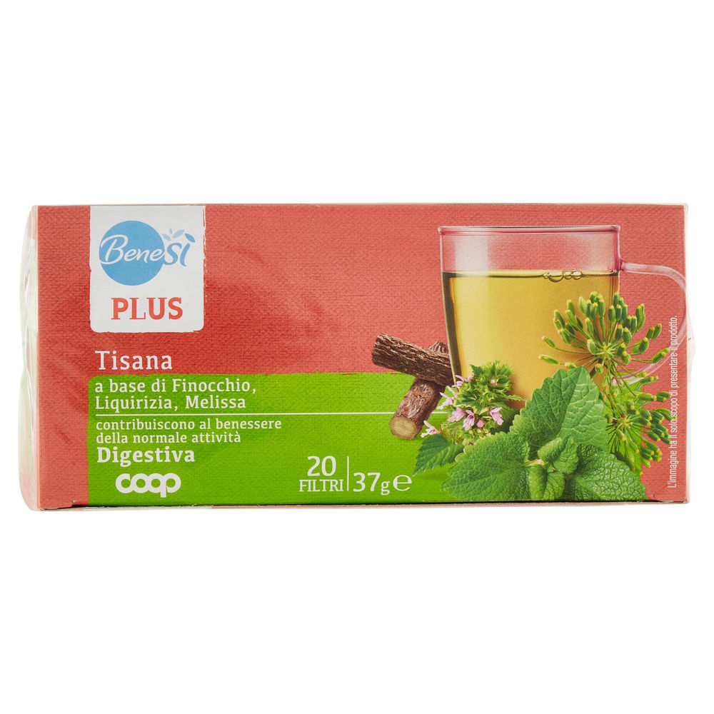 TISANA DIGESTIVA FINOCCHIO LIQUIRIZIA E MELISSA BENESI' COOP SC 20FL G 37 - 6