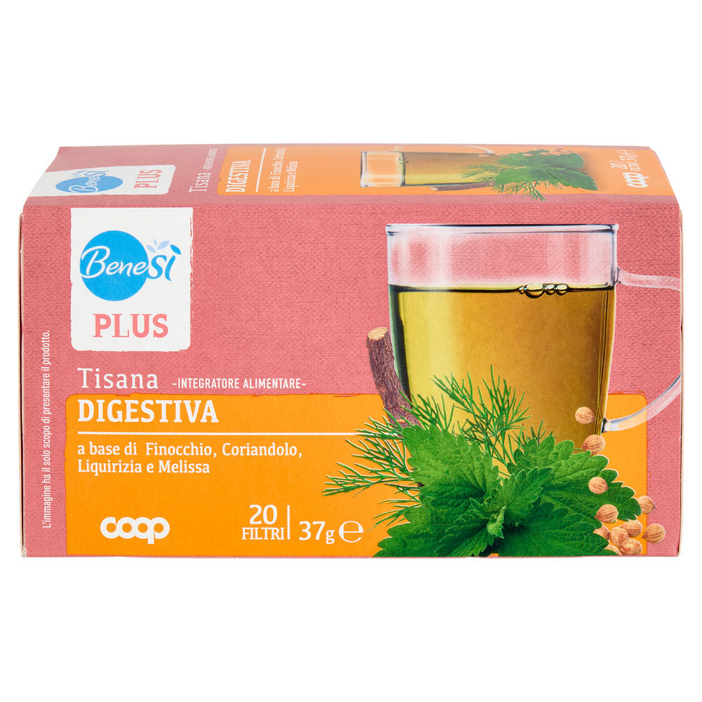 TISANA DIGESTIVA FINOCCHIO LIQUIRIZIA E MELISSA BENESI' COOP SC 20FL G 37 - 16