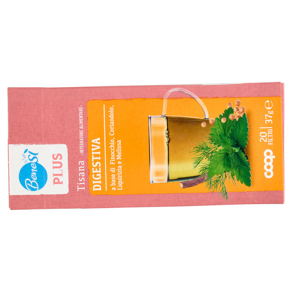 TISANA DIGESTIVA FINOCCHIO LIQUIRIZIA E MELISSA BENESI' COOP SC 20FL G 37 - 11