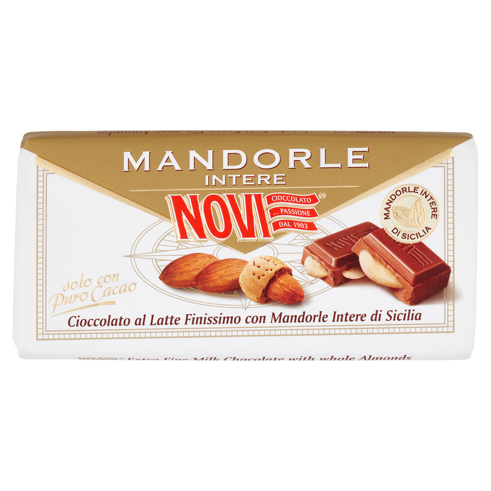 TAVOLETTA LATTE CON MANDORLE INTERE NOVI G100 - 0