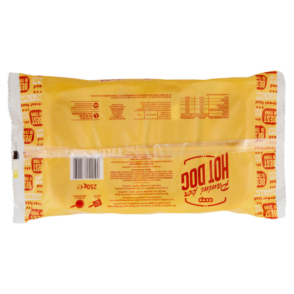 PANINI PER HOT DOG COOP SACCHETTO G 250 - 1