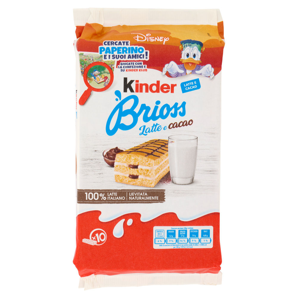 KINDER BRIOSS LATTE-CACAO T10 G 280 - 0