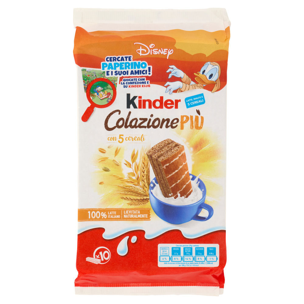 KINDER COLAZIONE PIU' CON 5 CEREALI T10 G 290 - 0