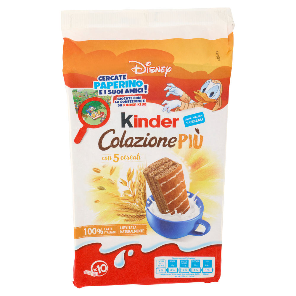 KINDER COLAZIONE PIU' CON 5 CEREALI T10 G 290 - 10