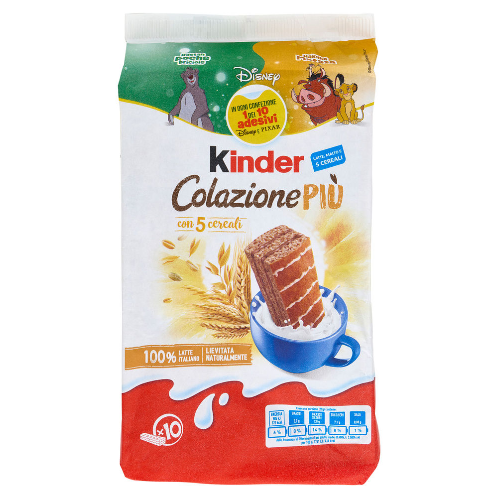 KINDER COLAZIONE PIU' CON 5 CEREALI T10 G 290 - 31