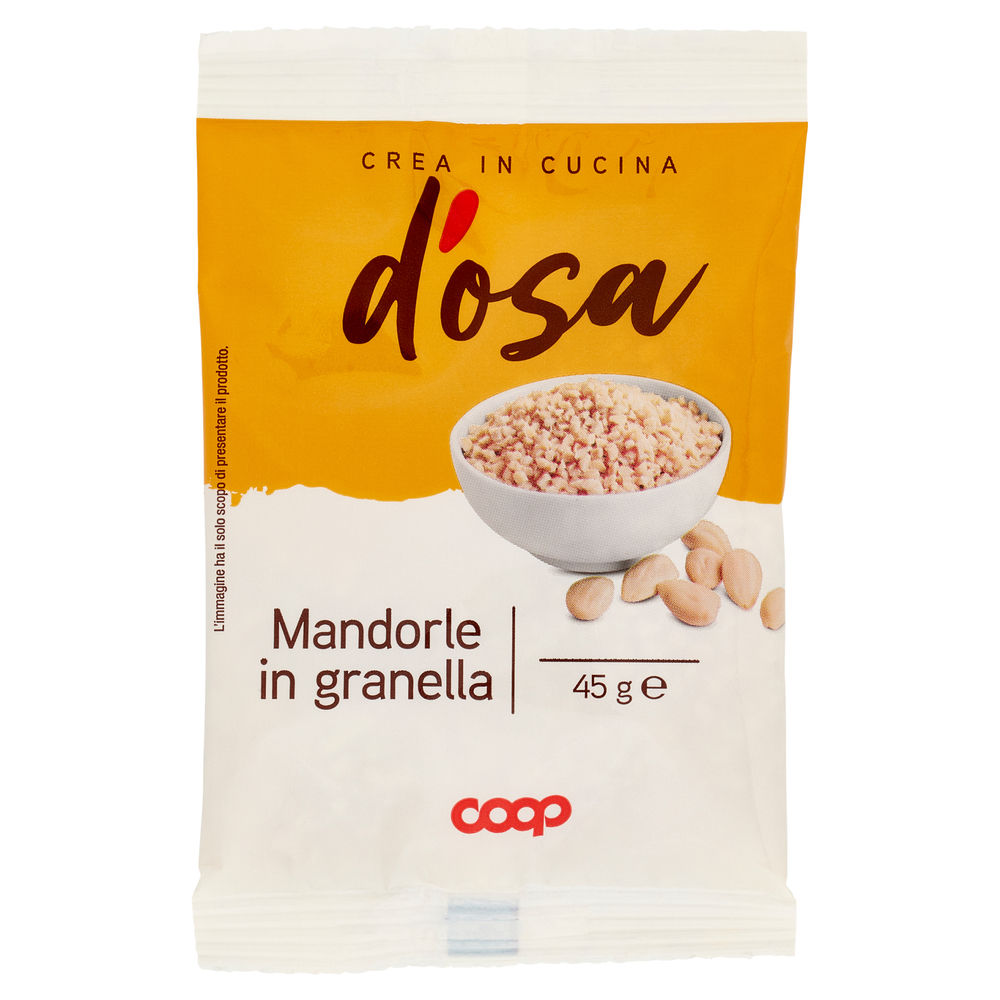 Mandorle in granella d'osa coop busta g 45