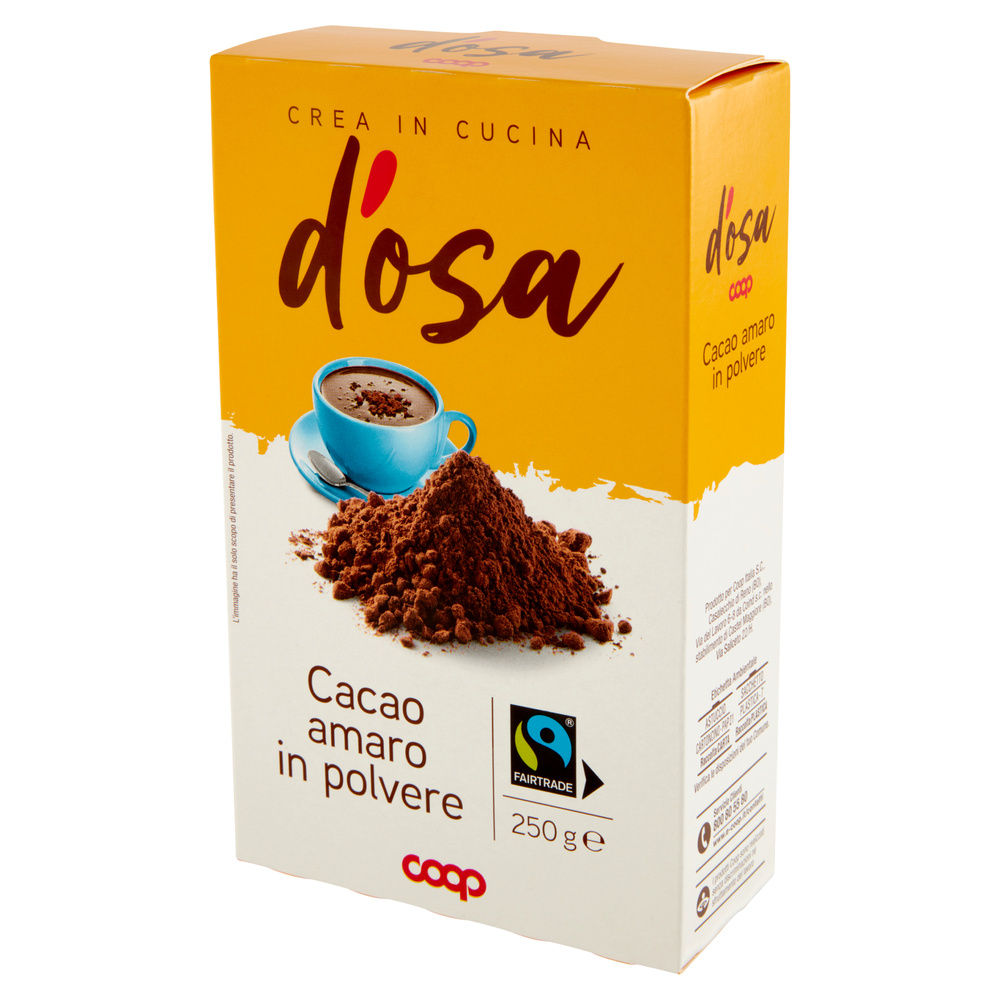 CACAO D'OSA COOP AMARO FAIRTRADE IN POLVERE SCATOLA G 250 - 2