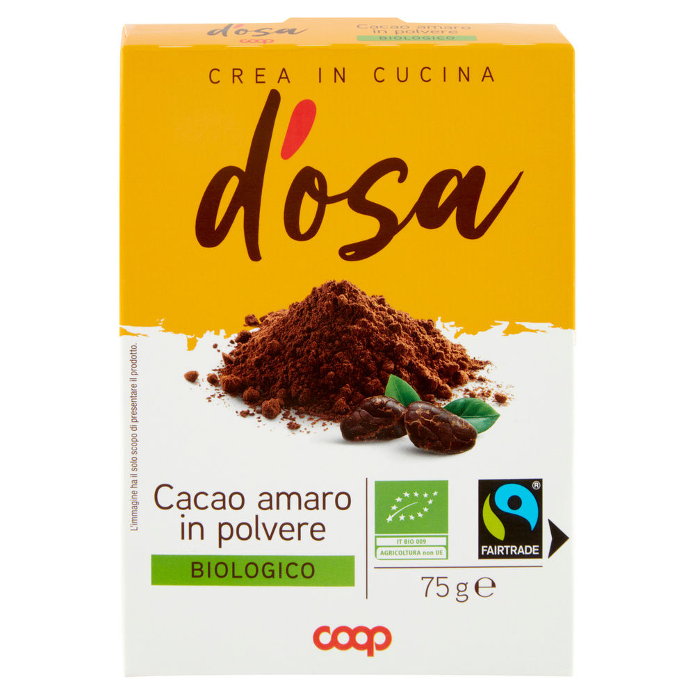 CACAO D'OSA COOP AMARO BIO FAIRTRADE IN POLVERE SCATOLA G 75 - 3